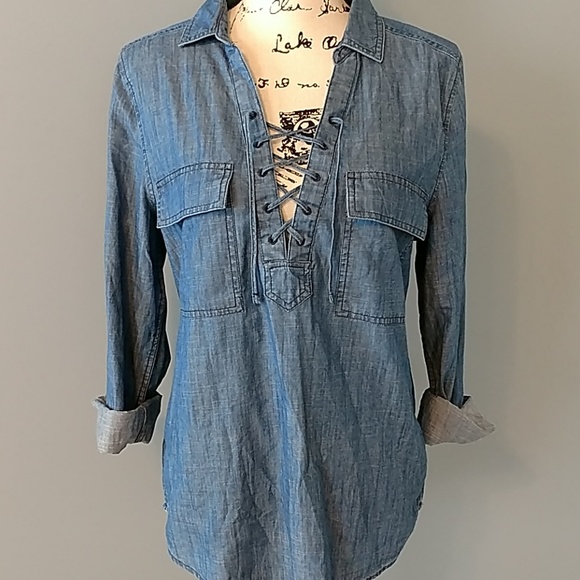 SO Tops - So Cotton Chambray Shirt